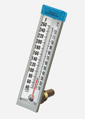 Model 153FC Back Connected 5" Super Economy Industrial Thermometer